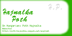 hajnalka poth business card